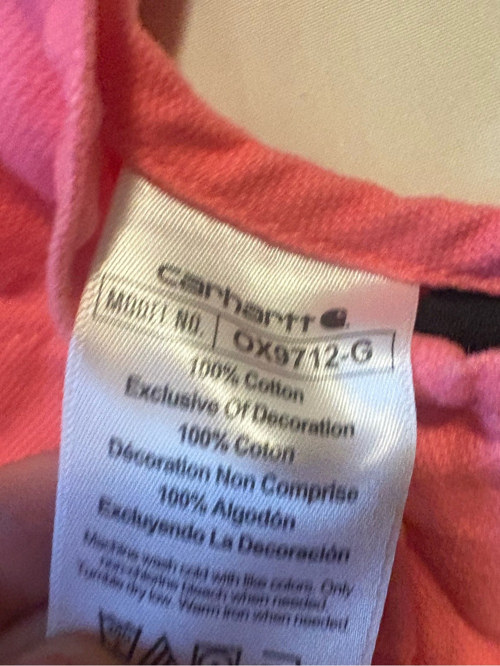 Carhartt three months overall